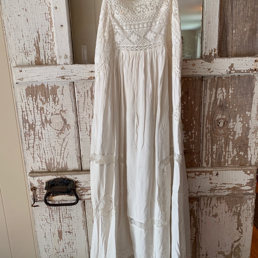 Spell peaches midi dress S - Picture 2 of 5